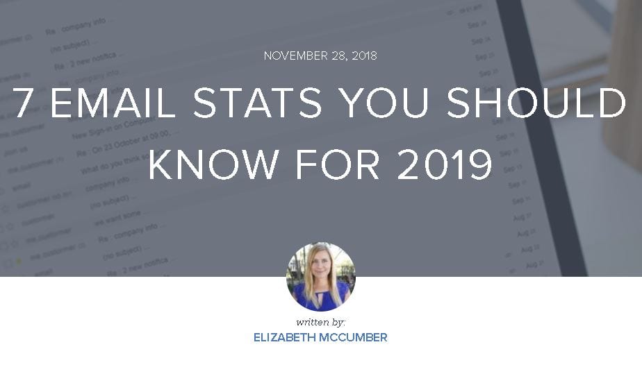 7 estadísticas de correo electrónico que debe saber para 2019